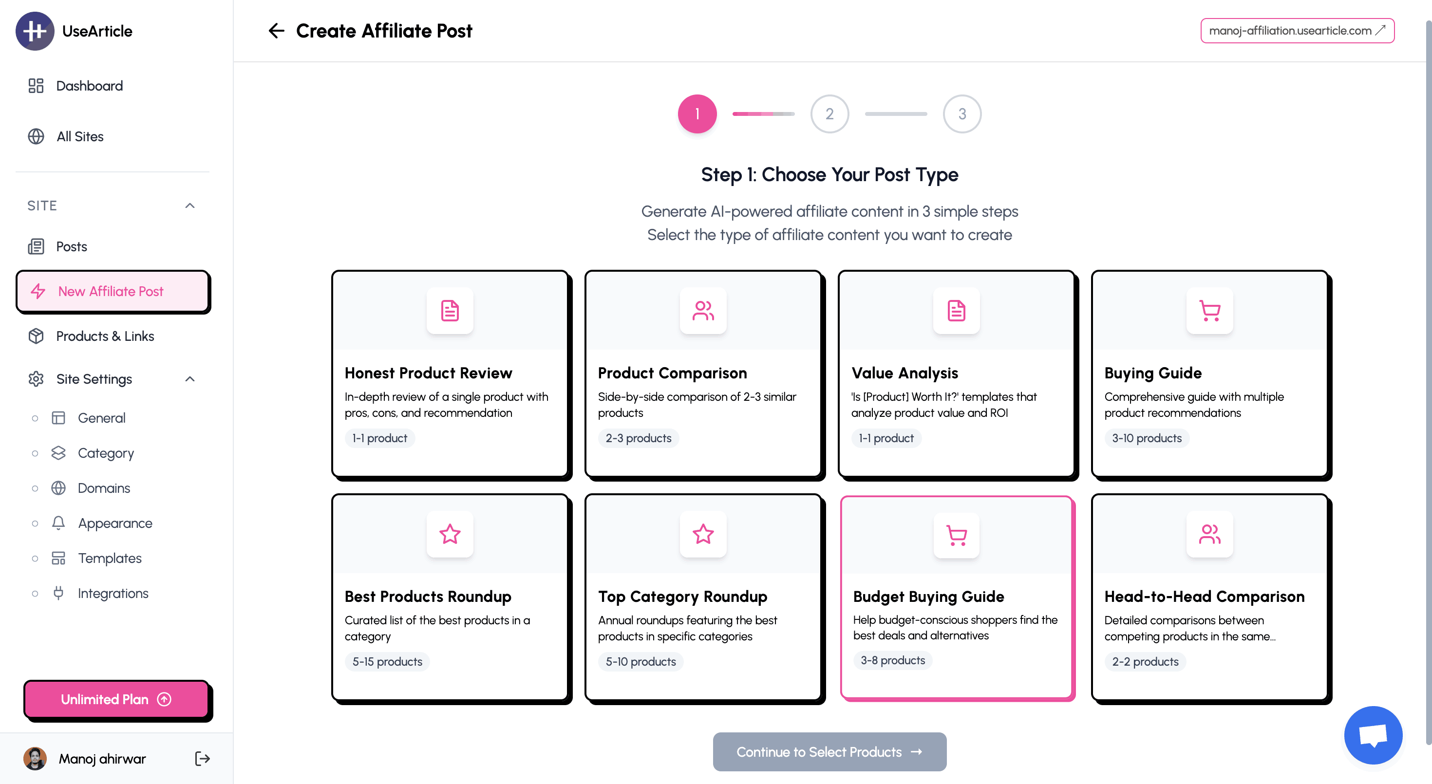 AI Affiliate Content Editor